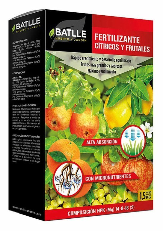 Fertilizante Cítricos y Frutales Batlle (1,5kg)